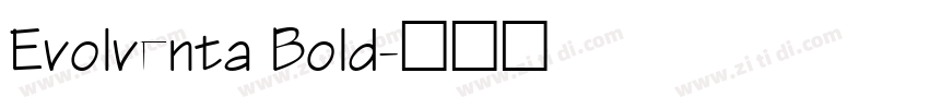 Evolventa Bold字体转换